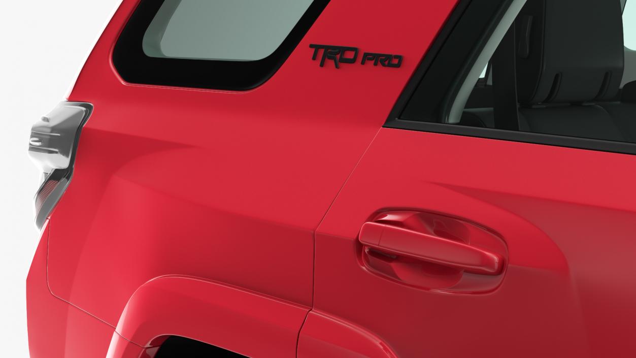 Toyota 4Runner TRD Pro Red Metallic 2021 Rigged 3D