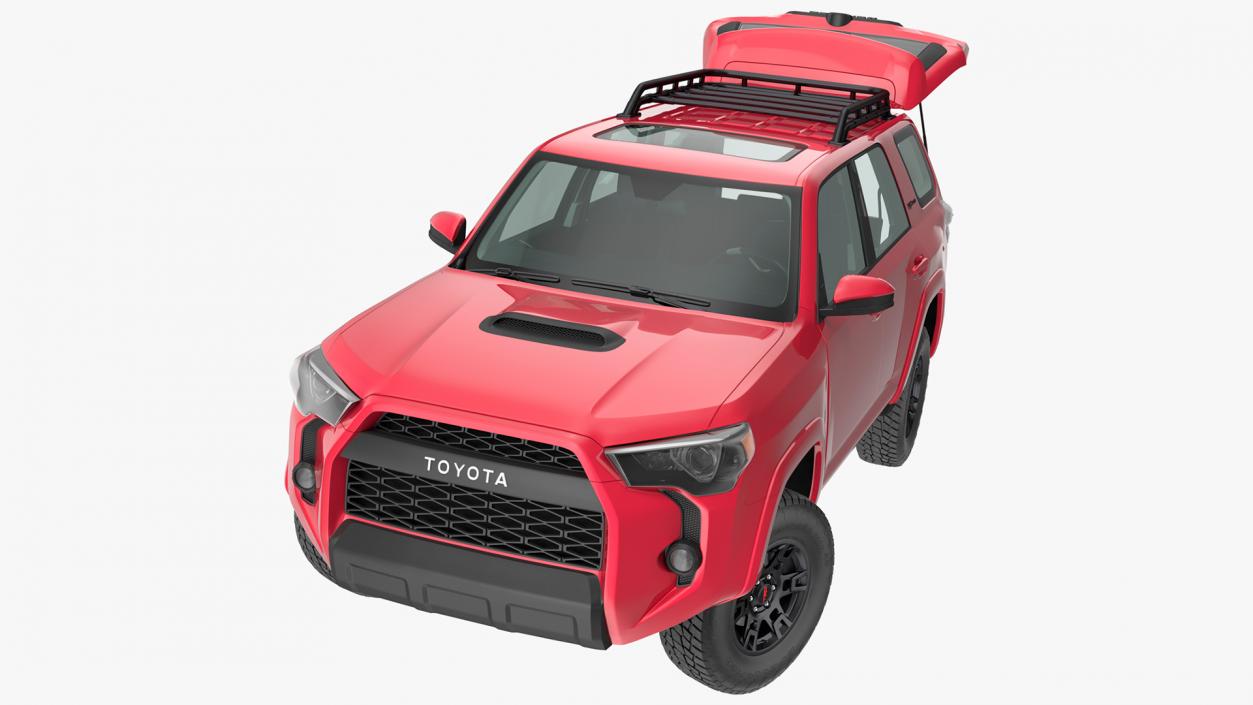 Toyota 4Runner TRD Pro Red Metallic 2021 Rigged 3D