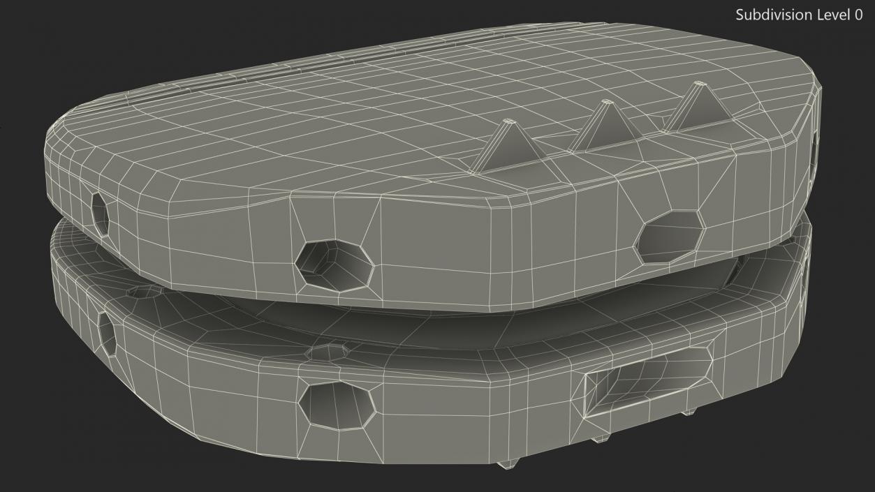 Spinal Lumbar Disc Prosthesis Implant 3D