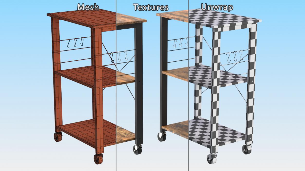 3D Kitchen Furniture Collection model