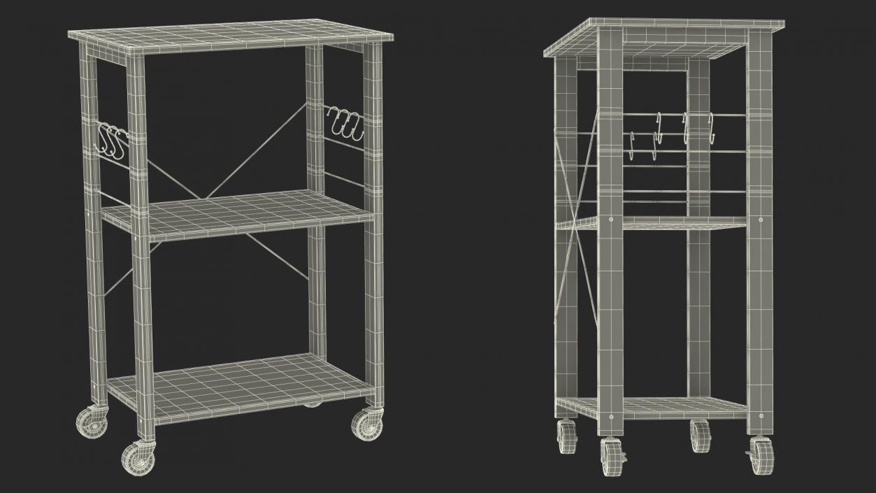 3D Kitchen Furniture Collection model