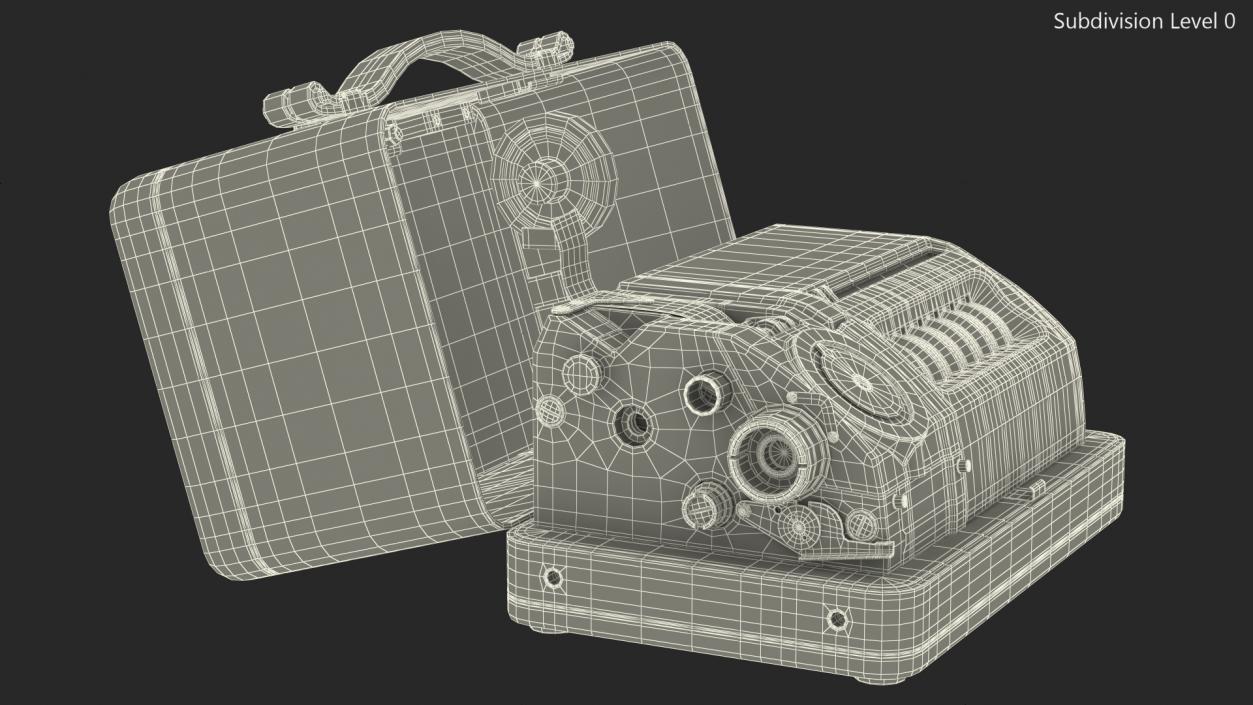 Portable Mechanical Cipher Machine 3D model