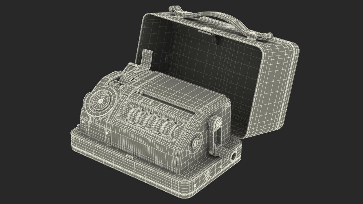 Portable Mechanical Cipher Machine 3D model