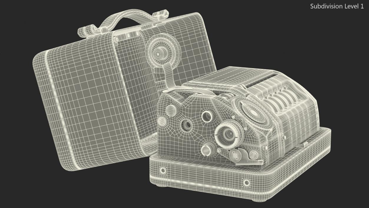 Portable Mechanical Cipher Machine 3D model