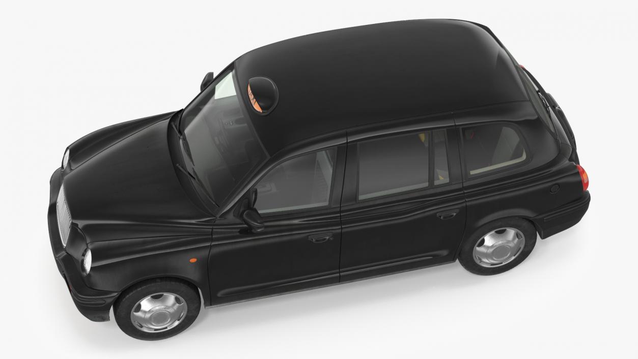 London Black Cab TX1 Rigged 3D