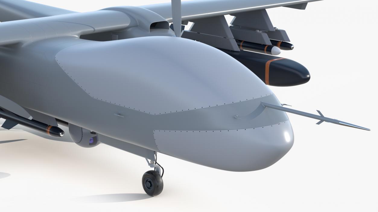 3D model Twin-Boom Unmanned Combat Aerial Vehicle