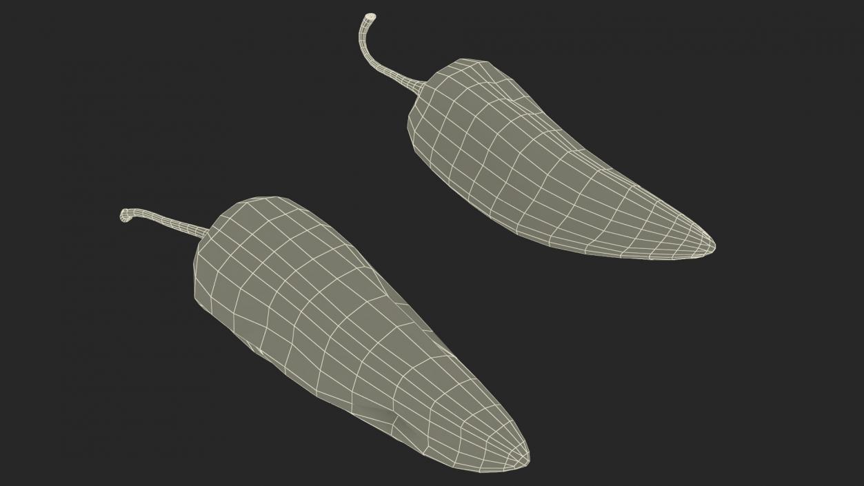 Purple Chili Pepper 3D model