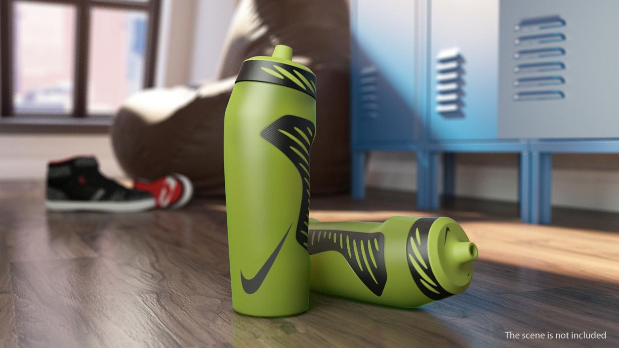 3D Nike Hyperfuel Water Bottle Green model