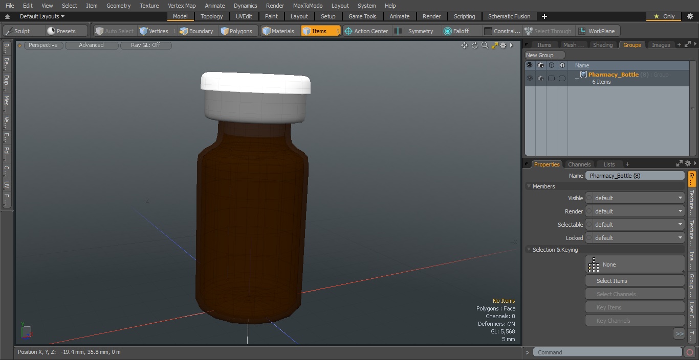 3D model Pharmacy Bottle