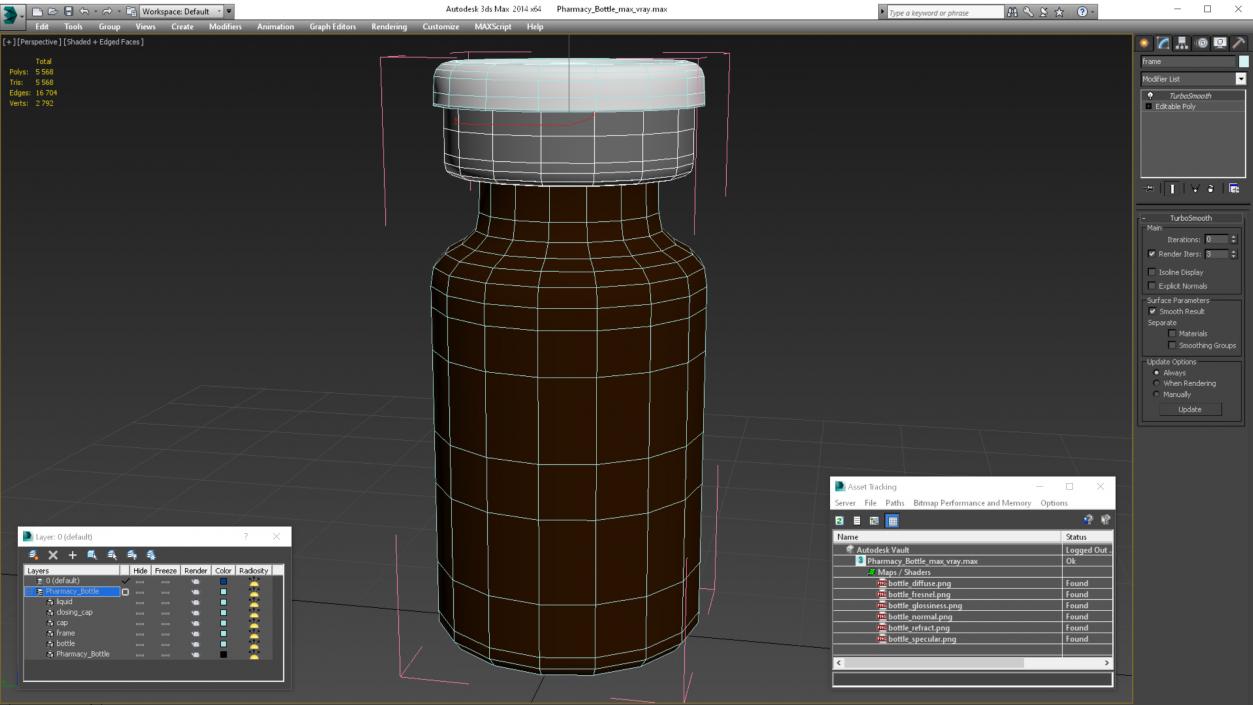 3D model Pharmacy Bottle