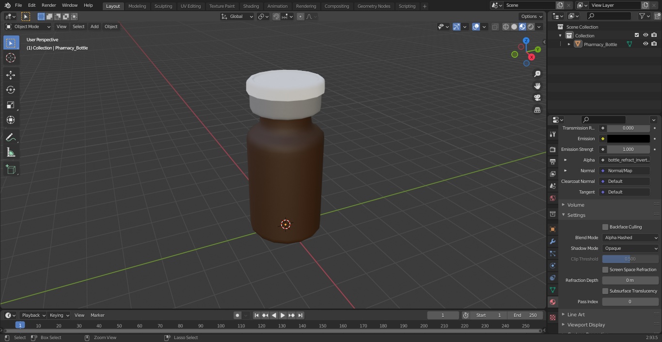 3D model Pharmacy Bottle