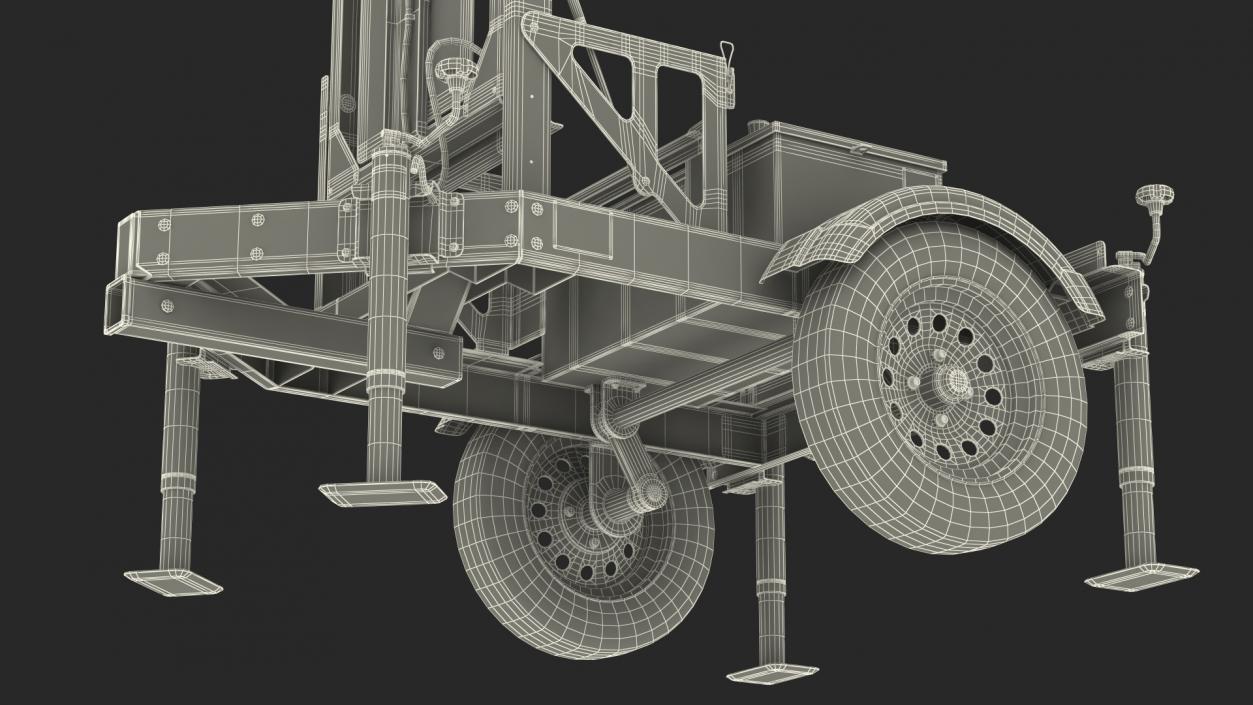 3D model Decatur Electronics Mobile Matrix Display Trailer 300MX