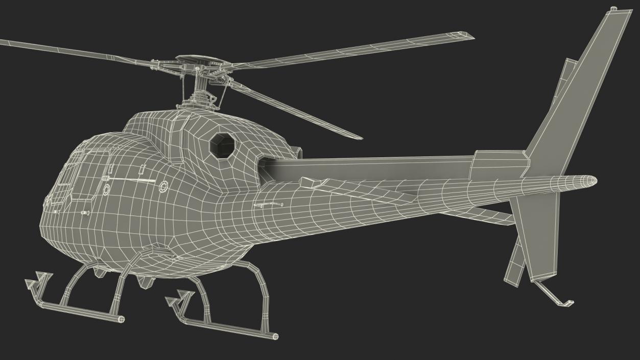 3D model Multi Mission Helicopter AS355