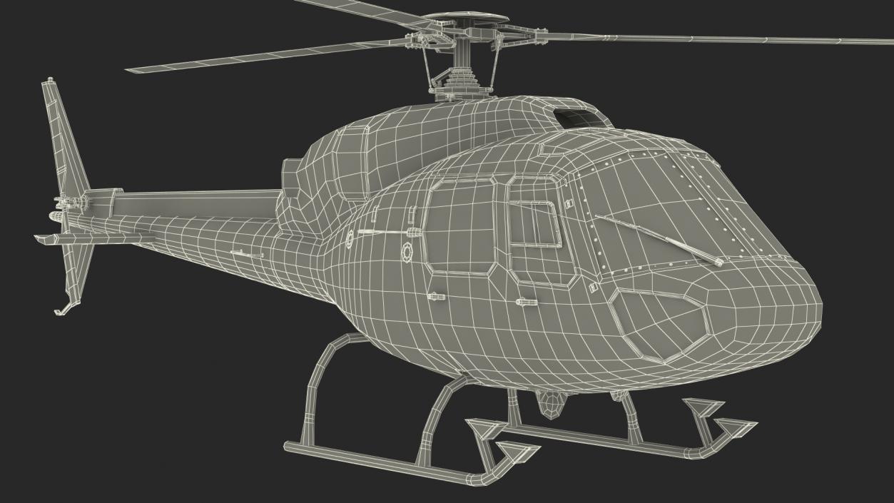 3D model Multi Mission Helicopter AS355