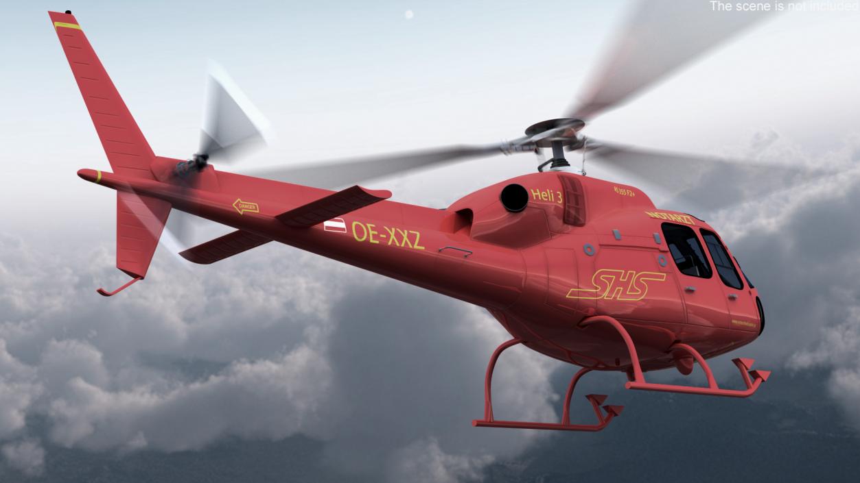 3D model Multi Mission Helicopter AS355