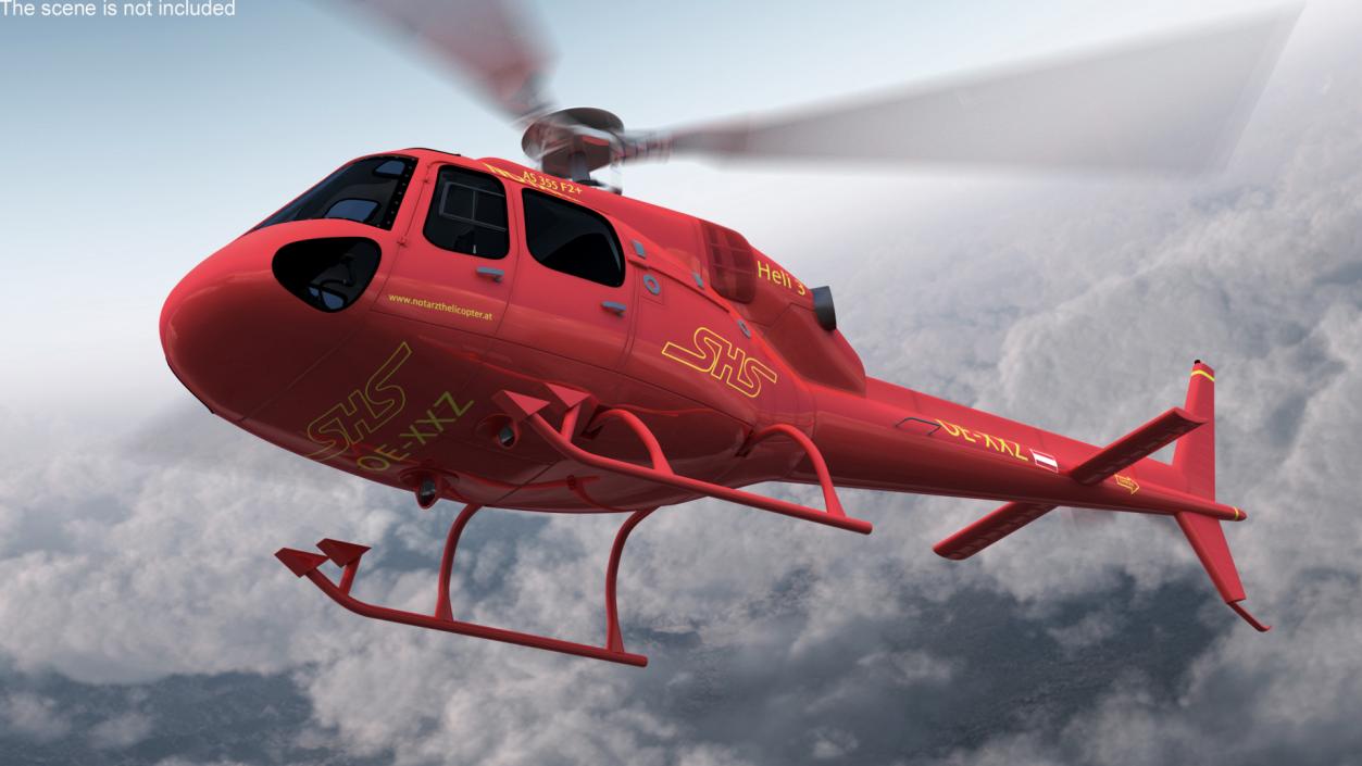 3D model Multi Mission Helicopter AS355