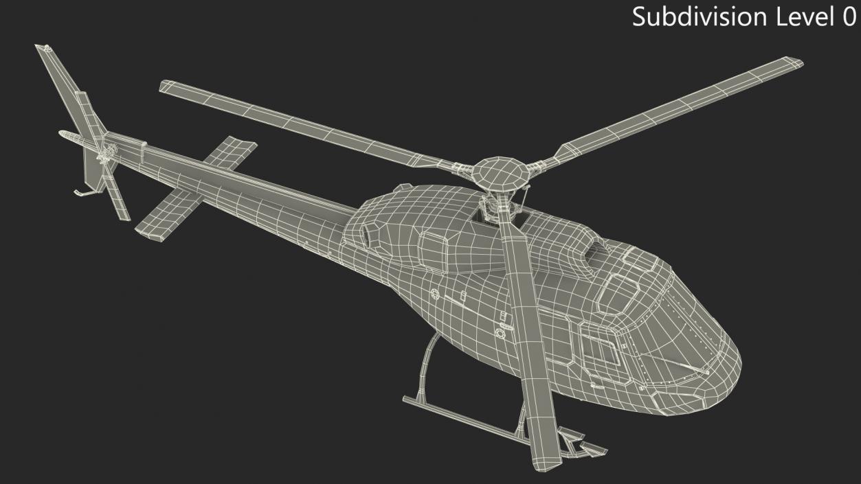 3D model Multi Mission Helicopter AS355