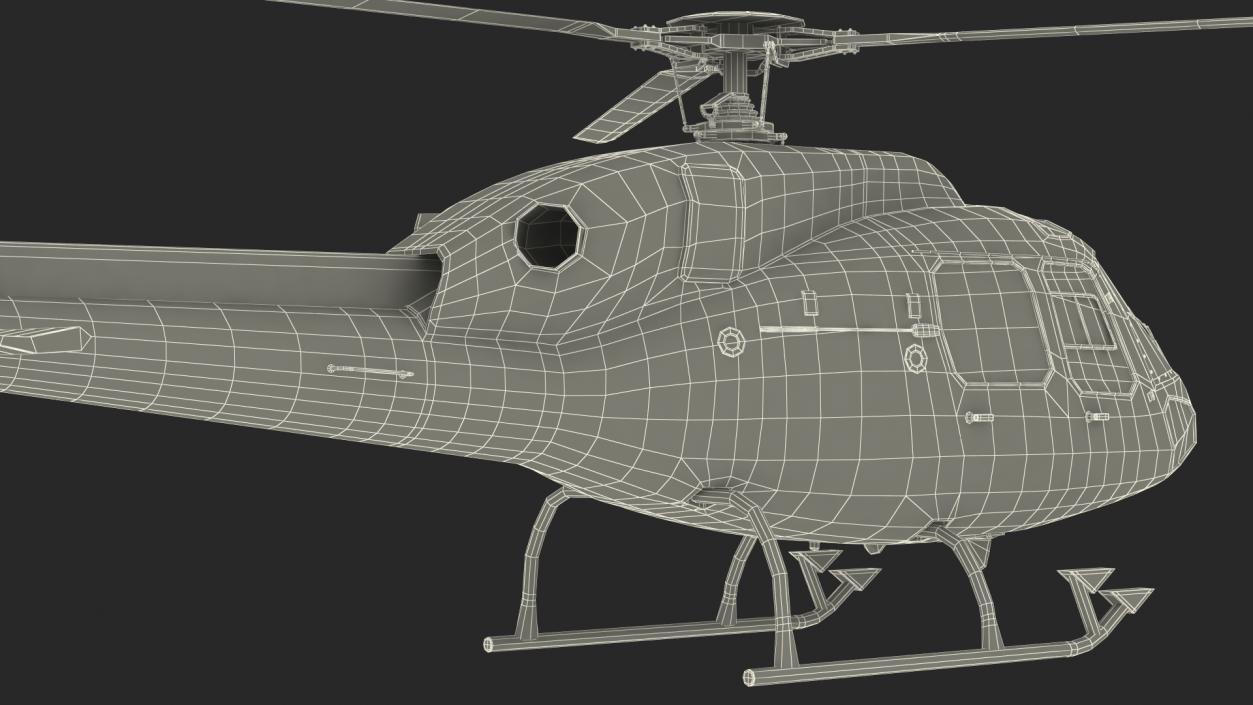 3D model Multi Mission Helicopter AS355