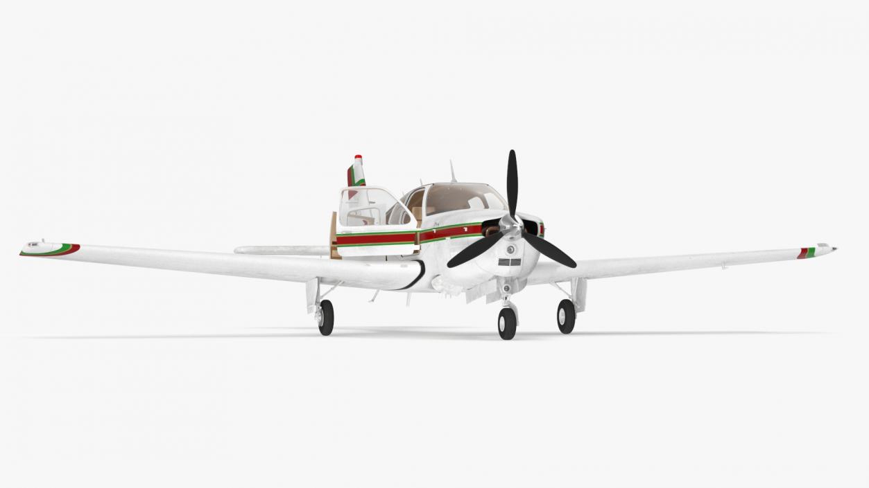 3D Single Engine Propeller Aircraft Beechcraft Bonanza G 36