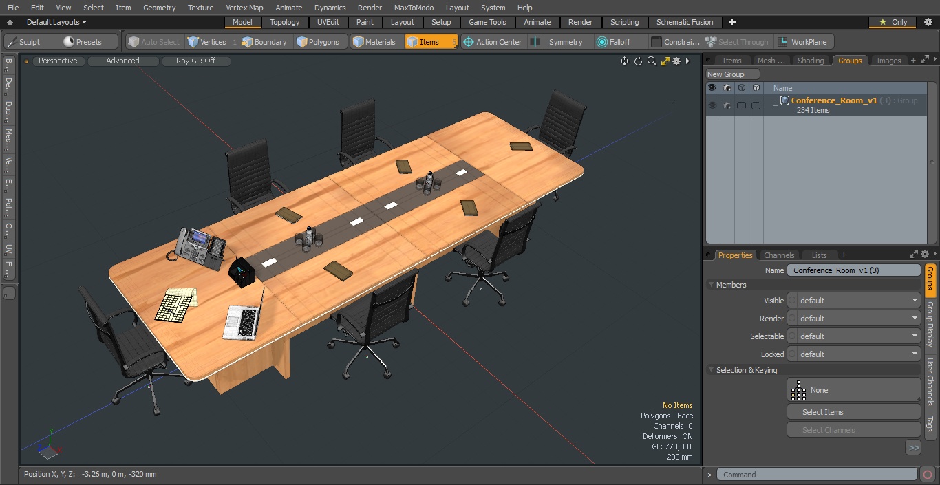 3D model Conference Room