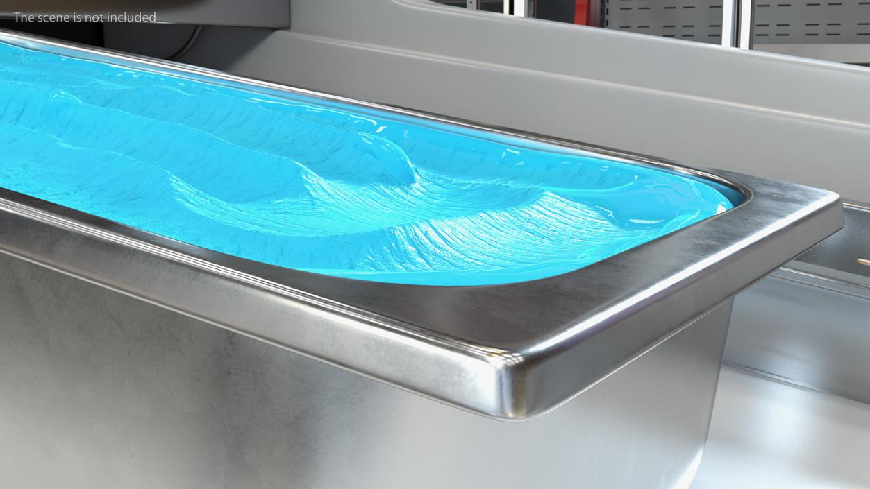 Blue Ice Cream Tray 3D model