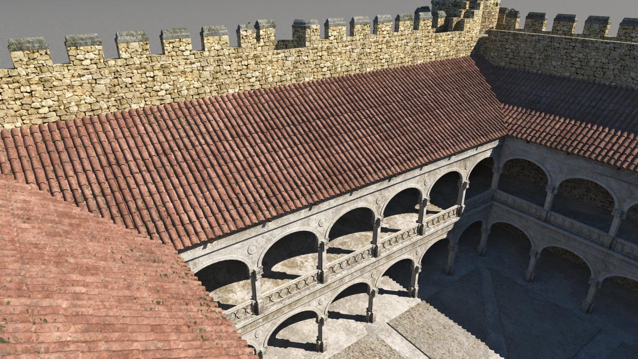 Medieval Castle Set 3D model