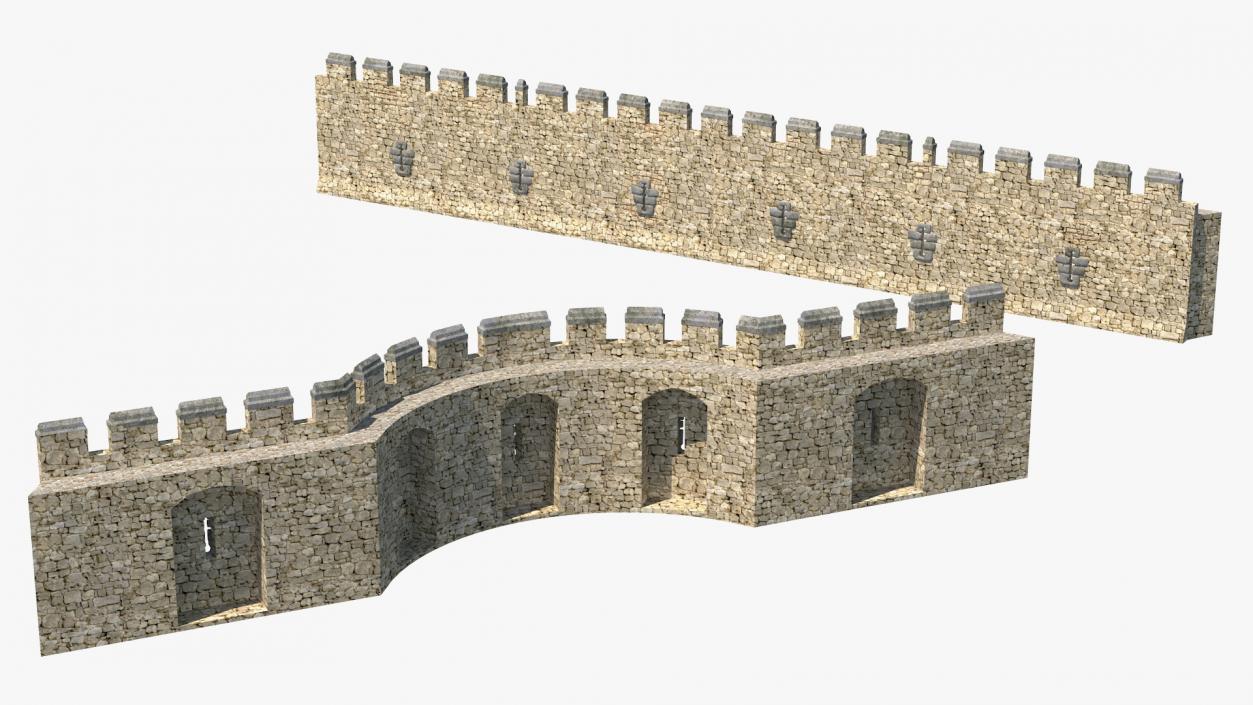 Medieval Castle Set 3D model