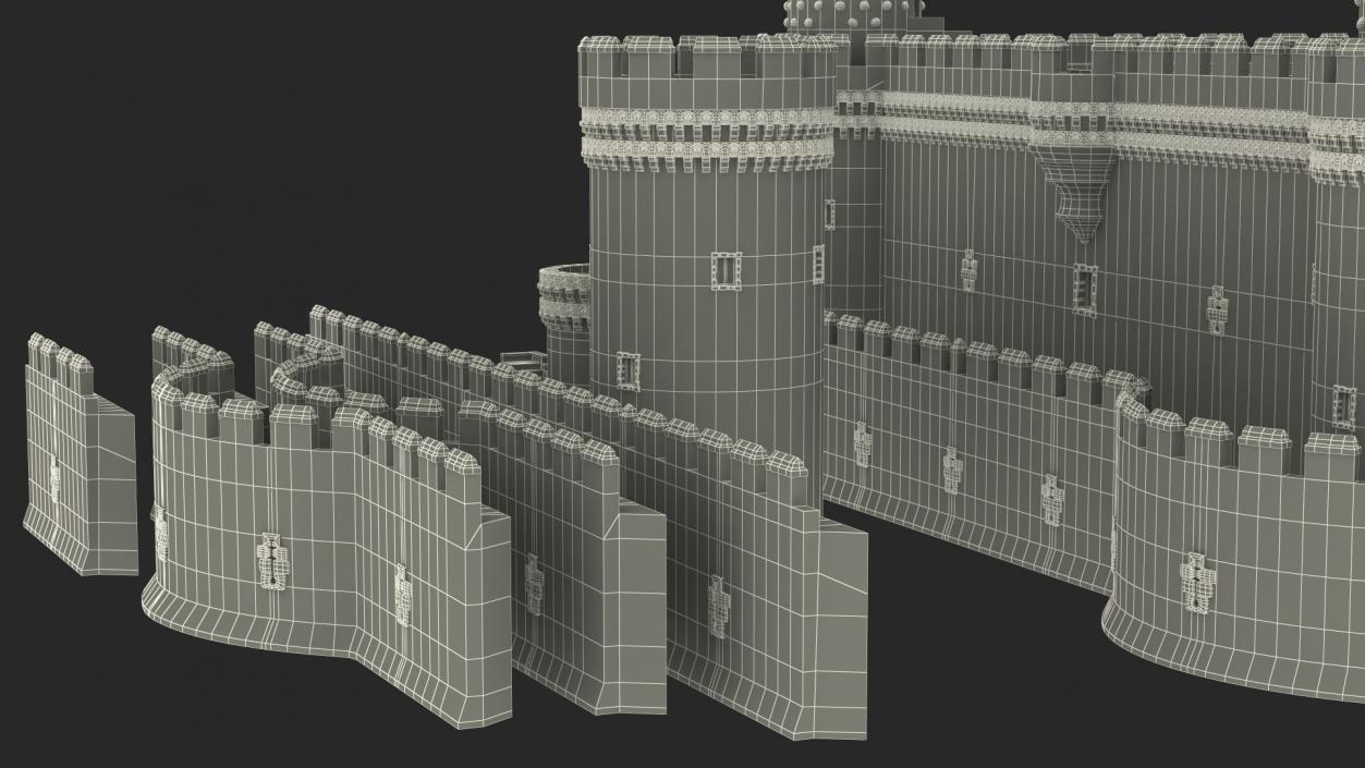 Medieval Castle Set 3D model