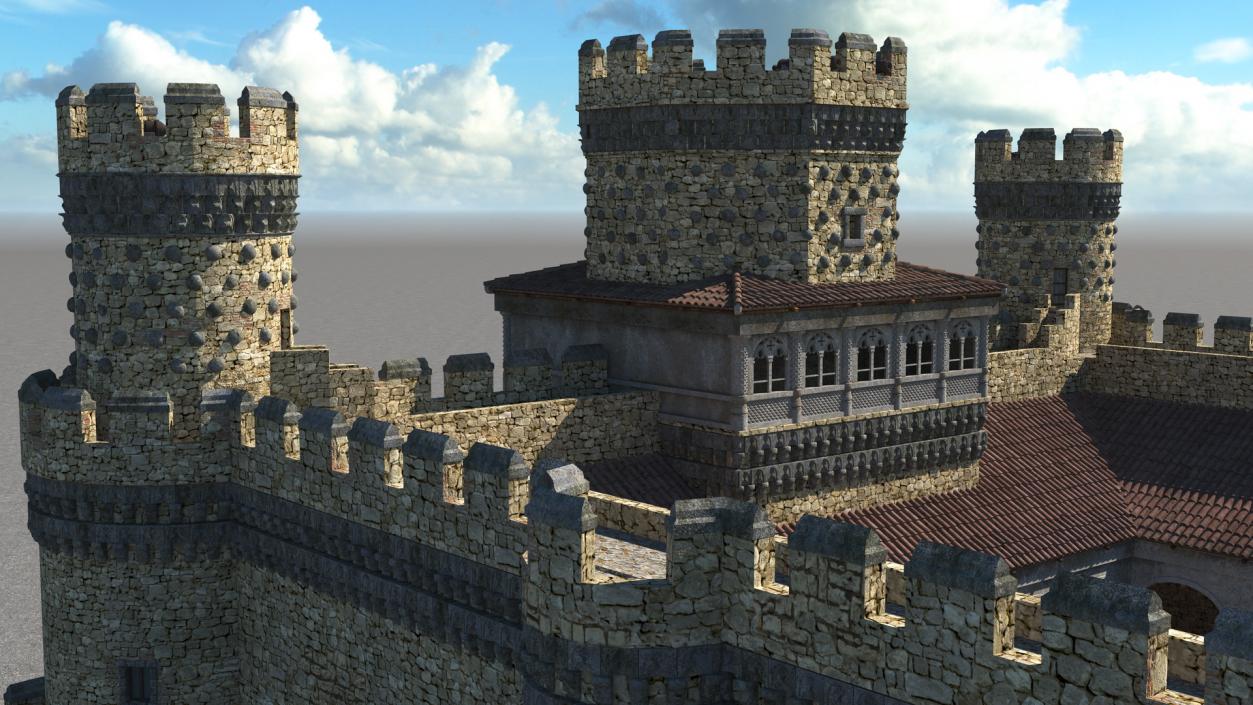 Medieval Castle Set 3D model