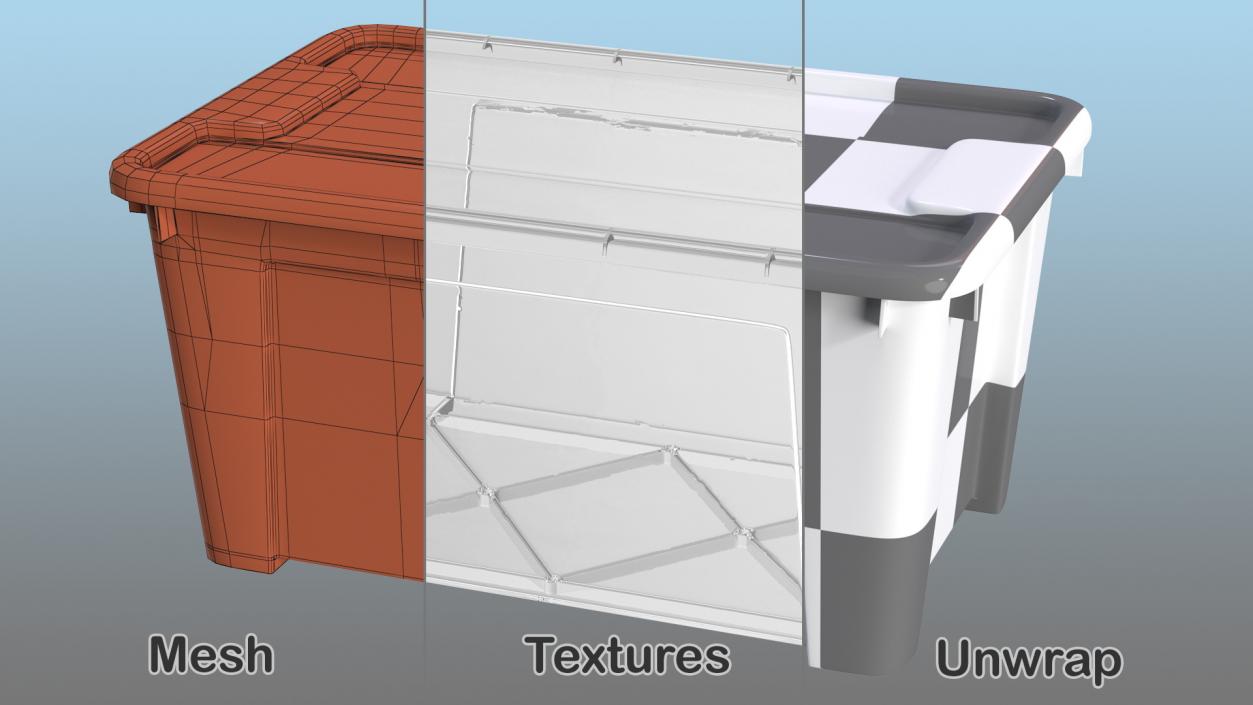 Storage Containers Collection 3D model