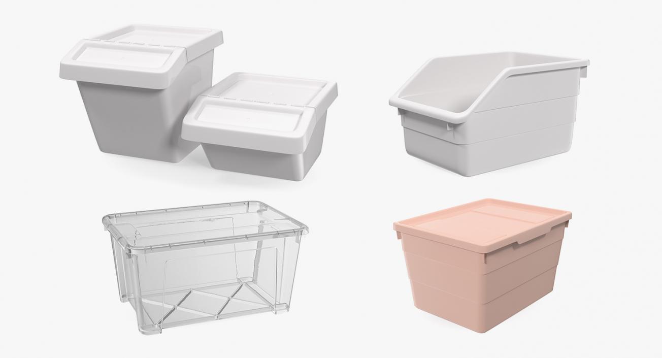 Storage Containers Collection 3D model