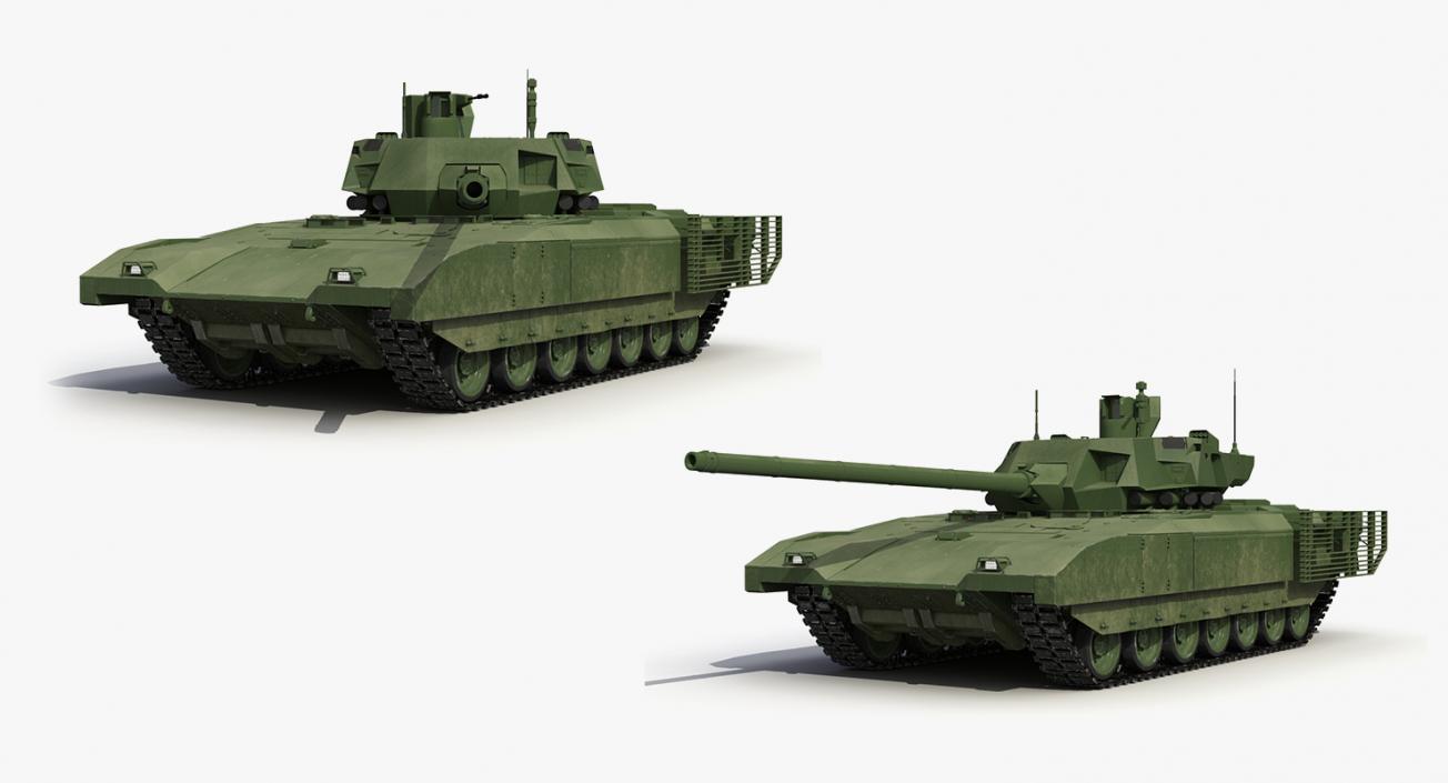 3D Rigged Russian Tanks Collection