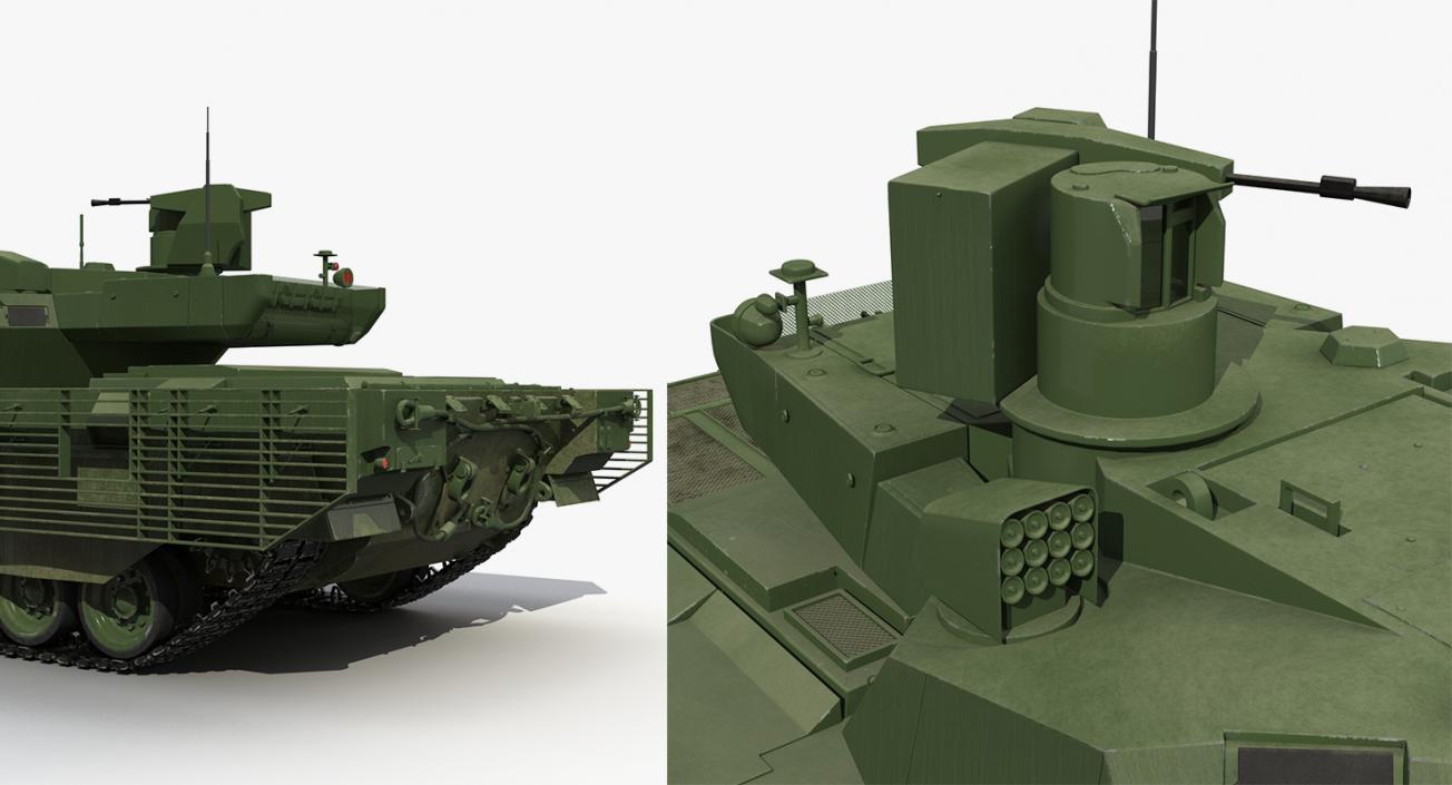 3D Rigged Russian Tanks Collection