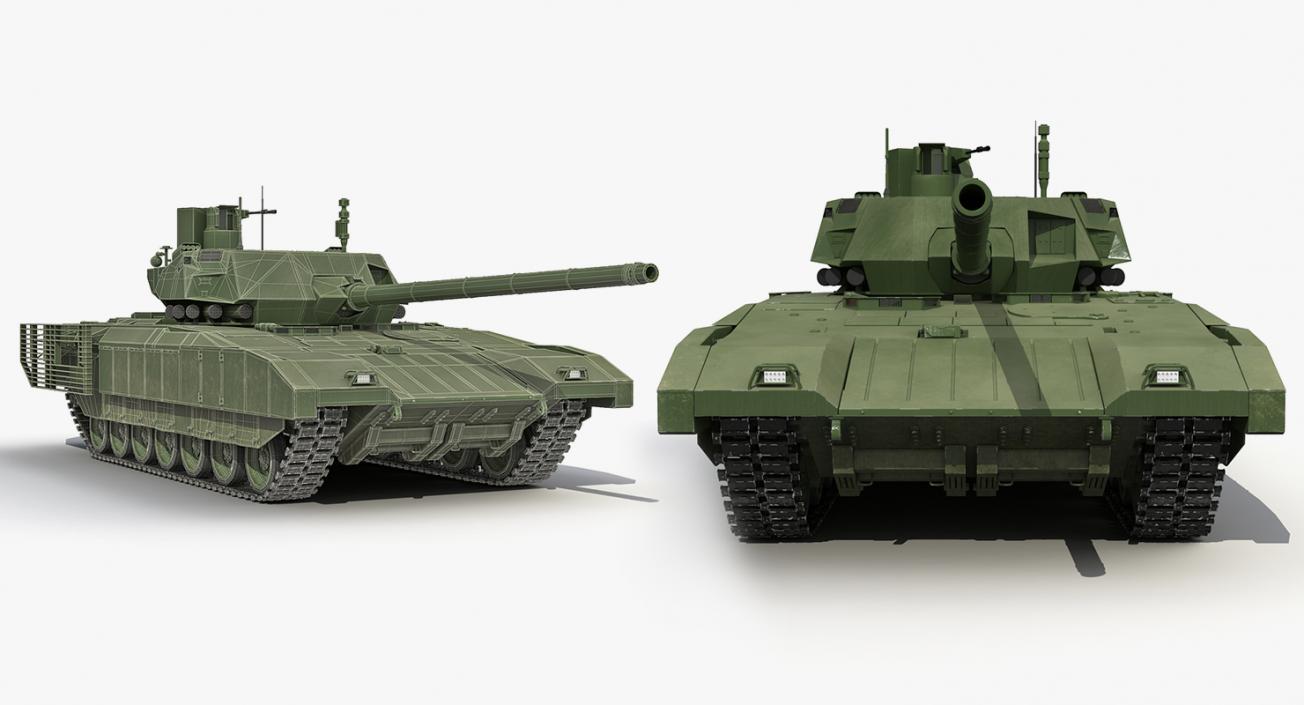 3D Rigged Russian Tanks Collection