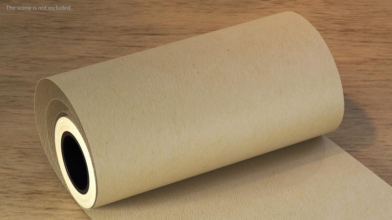 3D model Wrapping Paper in a Roll Kraft