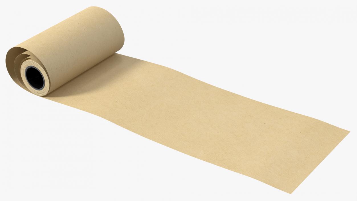 3D model Wrapping Paper in a Roll Kraft