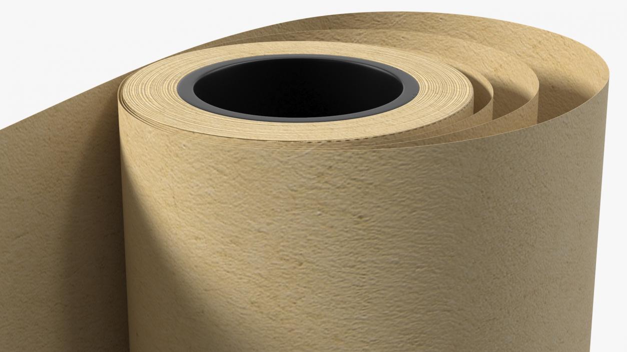 3D model Wrapping Paper in a Roll Kraft