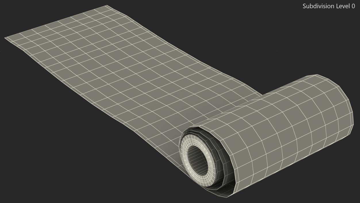 3D model Wrapping Paper in a Roll Kraft