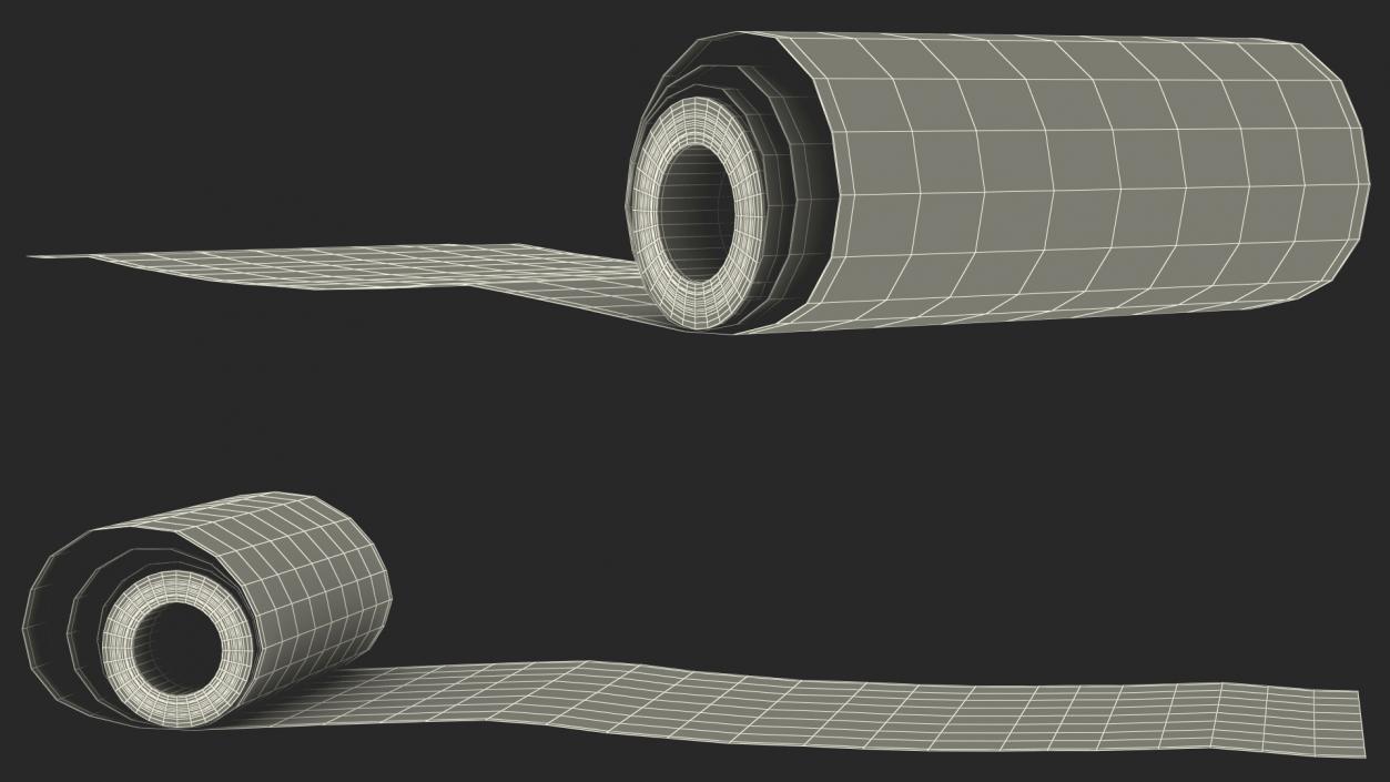 3D model Wrapping Paper in a Roll Kraft