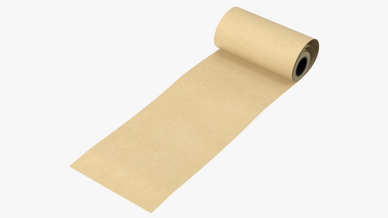 3D model Wrapping Paper in a Roll Kraft