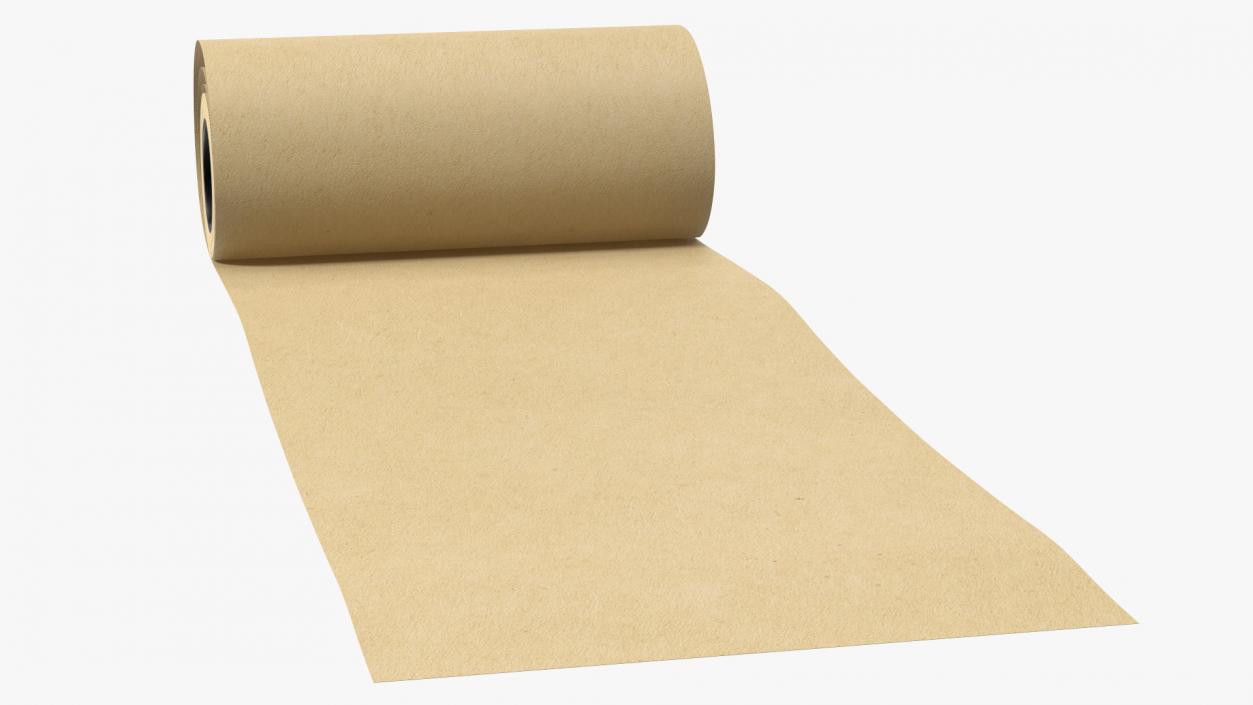 3D model Wrapping Paper in a Roll Kraft