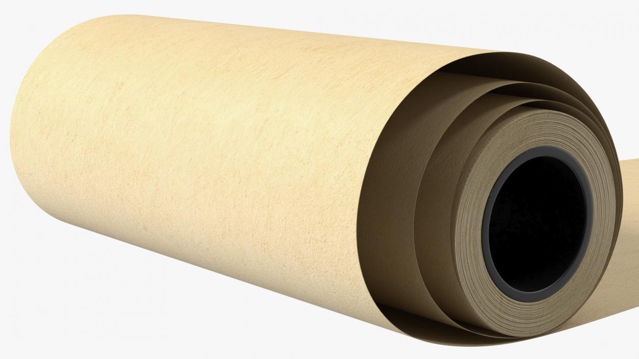 3D model Wrapping Paper in a Roll Kraft