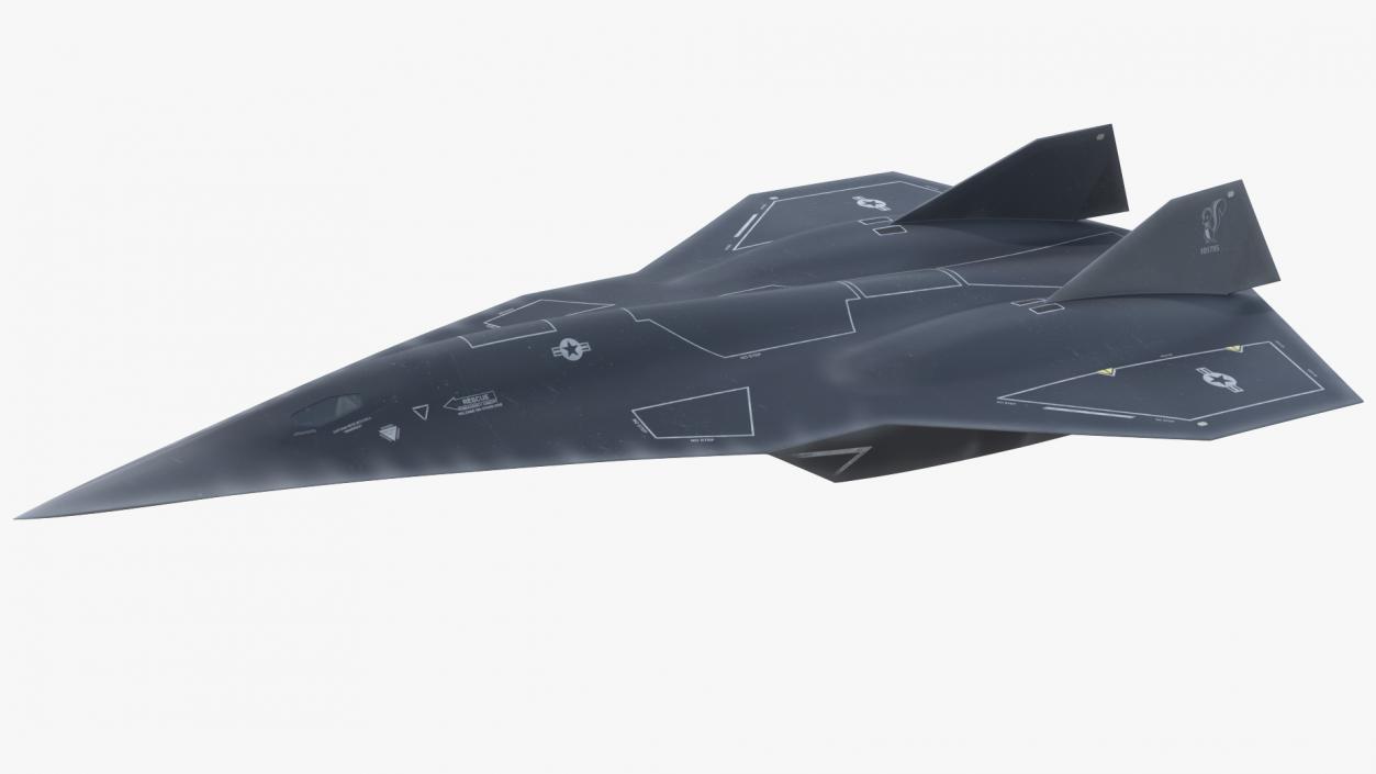 Lockheed SR-72 DarkStar Rigged for Cinema 4D 3D model