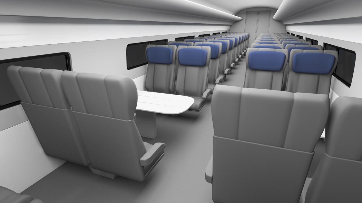 Railway Passenger Train Car Amtrak 3D model