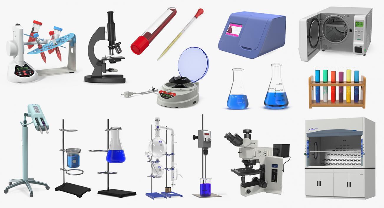 3D Lab Equipment Collection 9