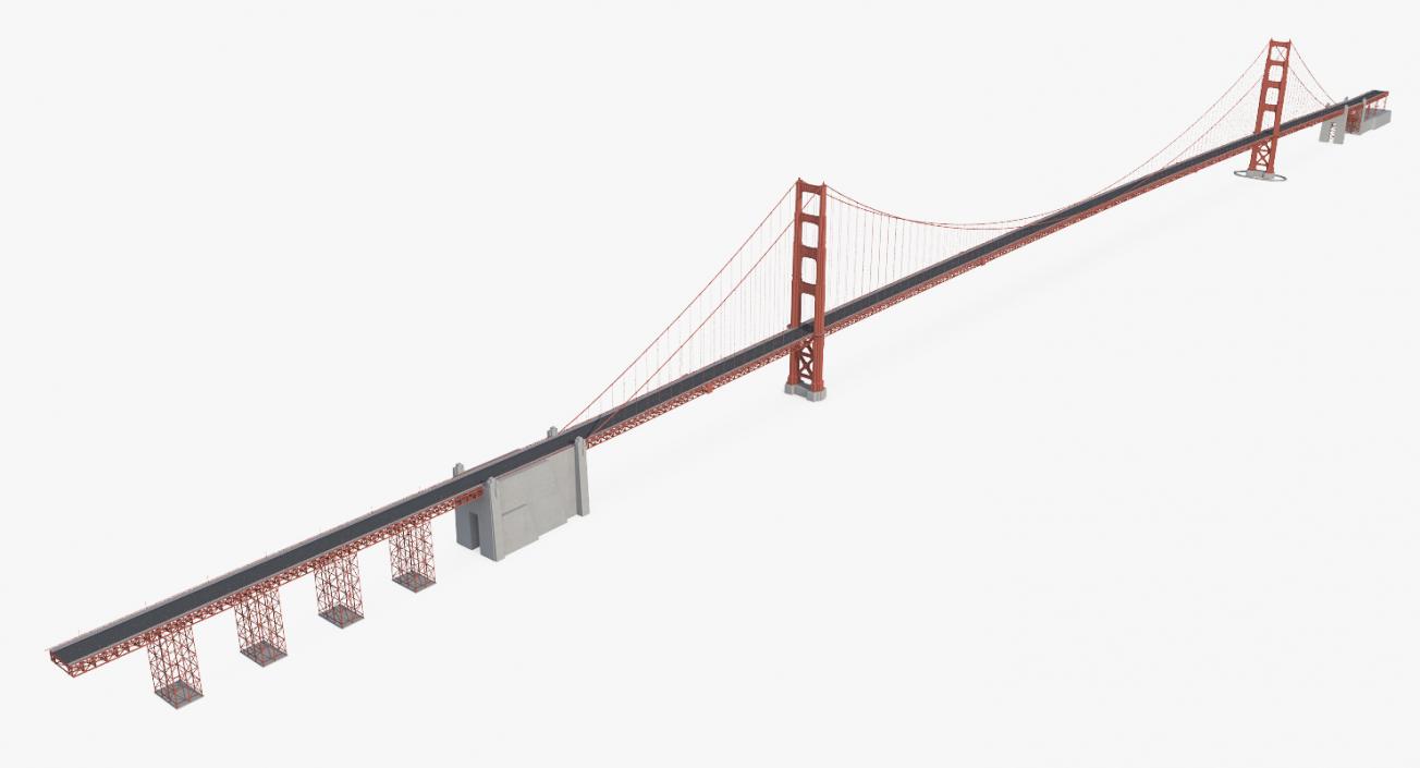 3D Suspension Bridges Collection 2