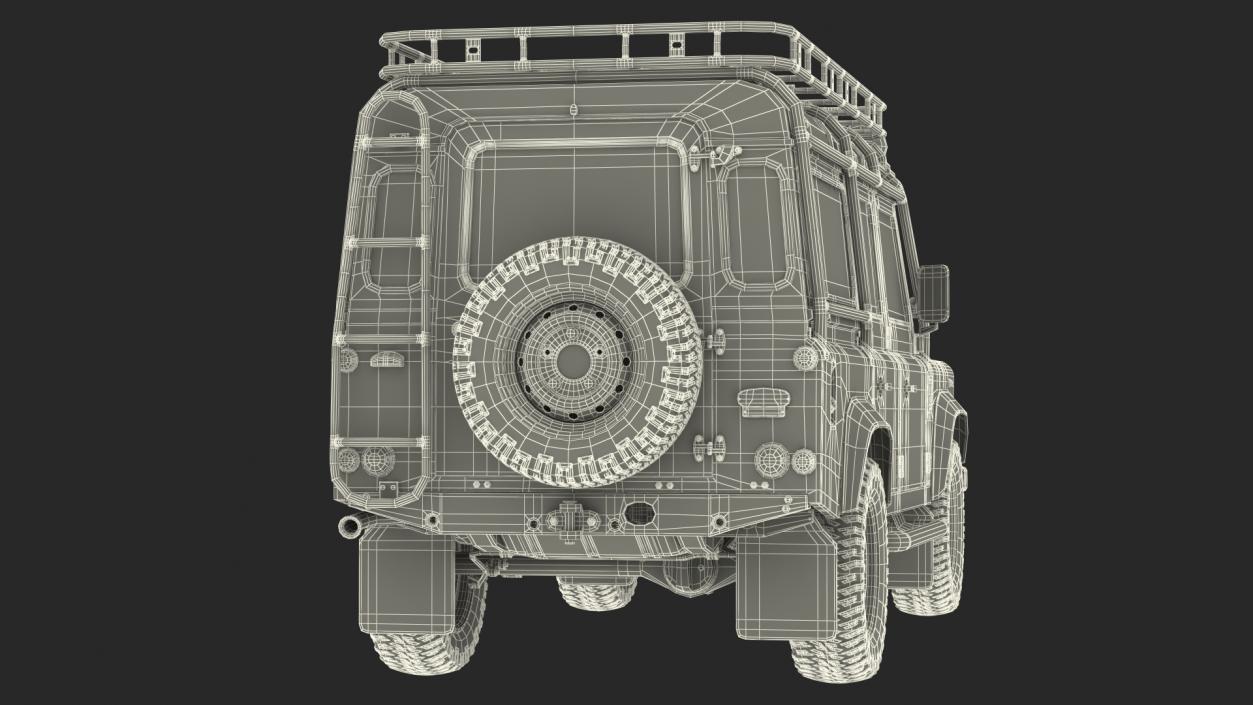 Land Rover Defender Exterior Only Dirty 3D model