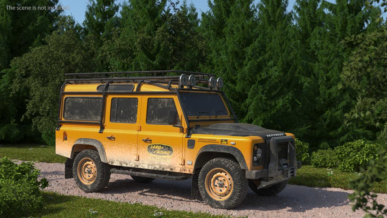 Land Rover Defender Exterior Only Dirty 3D model