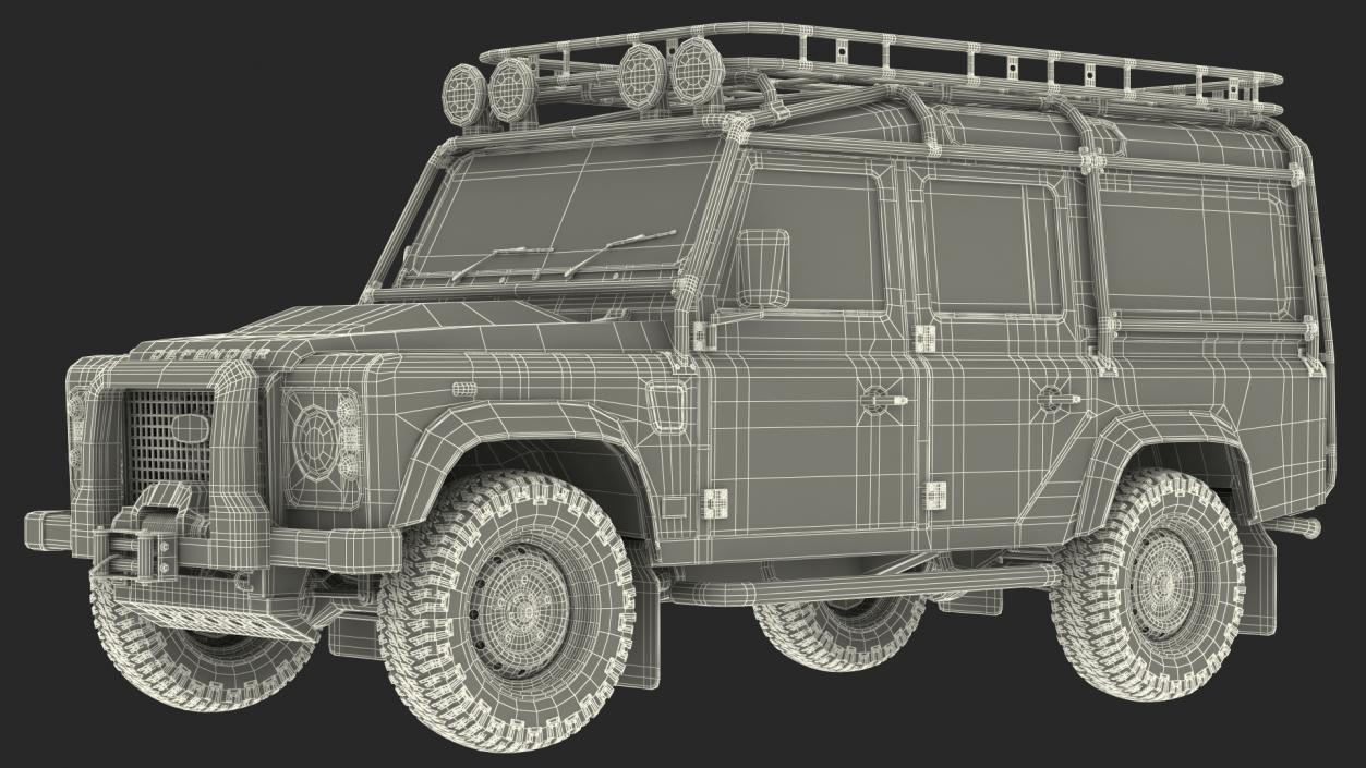 Land Rover Defender Exterior Only Dirty 3D model