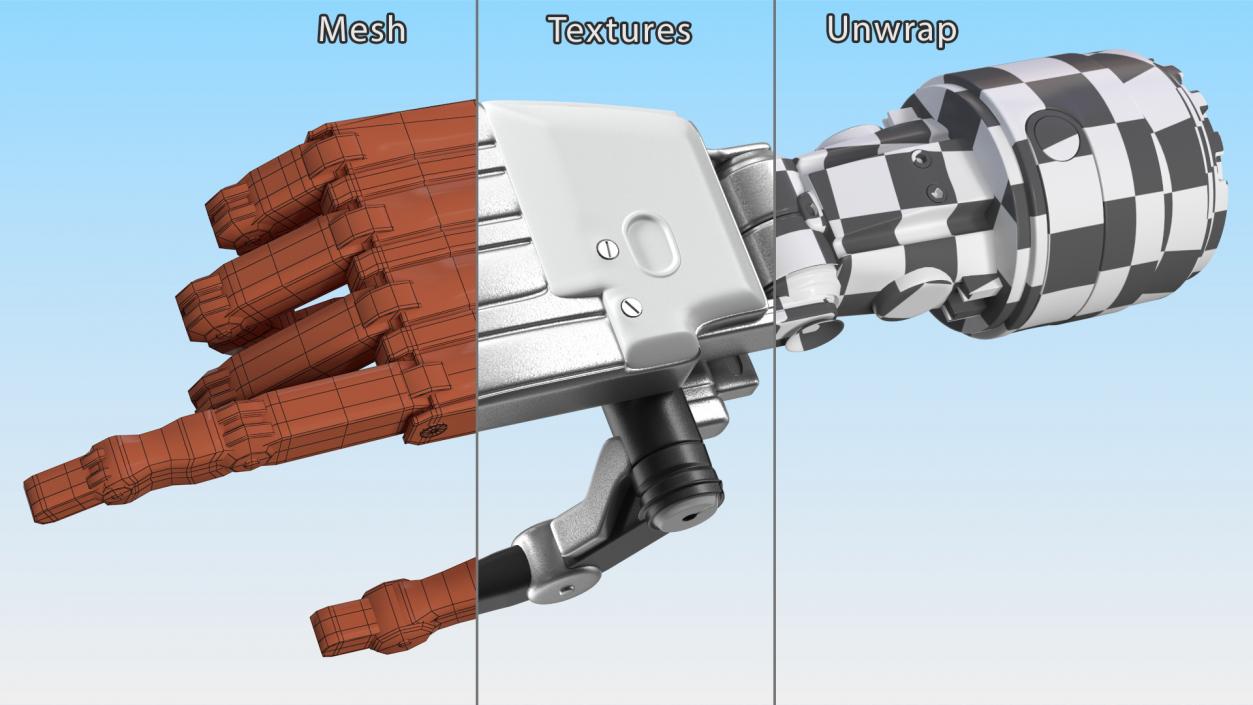 3D Direction Indication Mechanical Hand